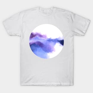 Purple Sky, White Light - abstract T-Shirt